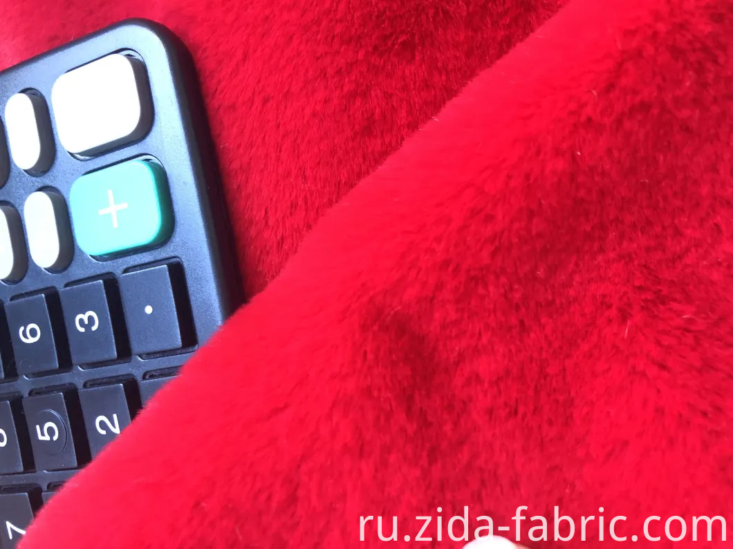 Трикотажное полотно из 100% полиэстера из норки с кроличьей шерстью